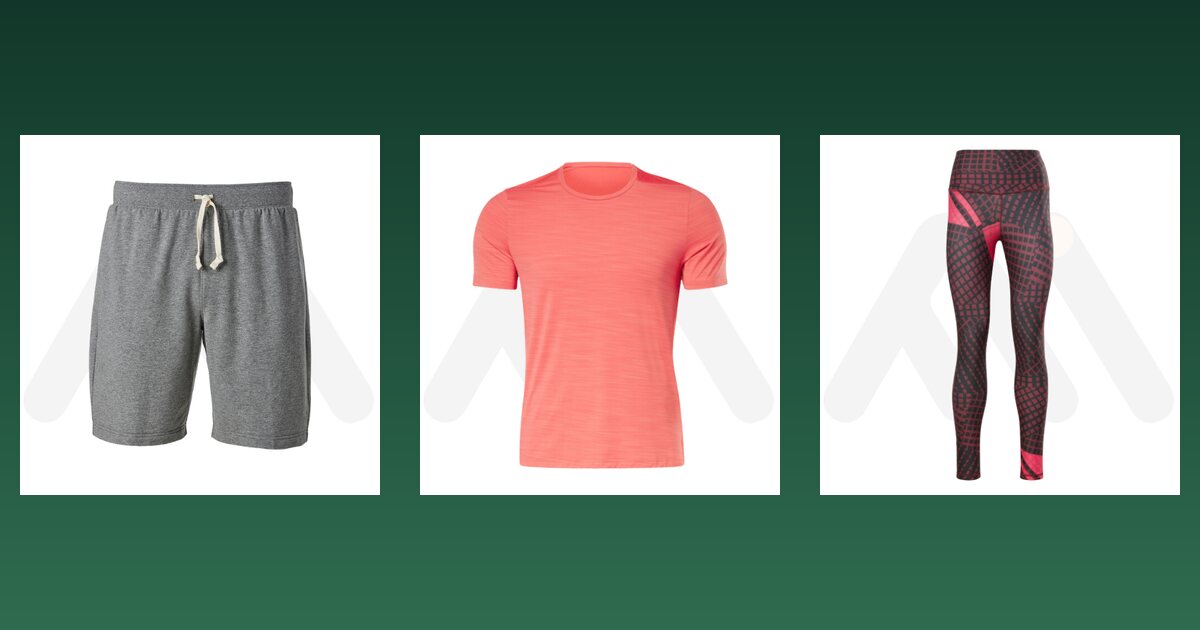 Lounge shorts, casual T-shirt and leggings samples from Maswiz Industries, custom loungewear manufacturers in Sialkot